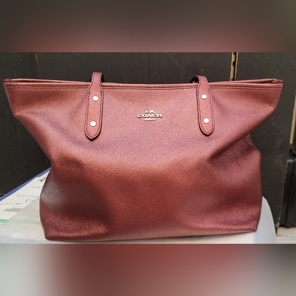 Coach Handbags - Beautiful Matallic Cherry Coach Bag